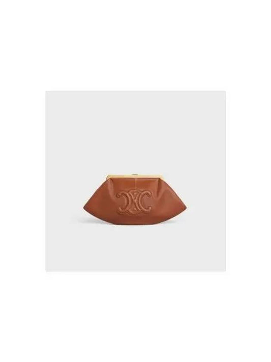 Triomphe Lambskin Pouch Bag Tan - CELINE - BALAAN 2