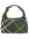 Peg Medium Check Pattern Duffel Bag Green - BURBERRY - BALAAN 2