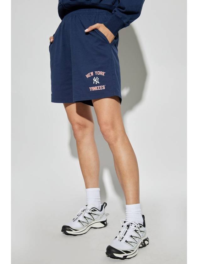 Sporty & Rich Shorts From The 47 & The New York Yankees Collection, Unisex, Navy Blue - SPORTY & RICH - BALAAN 3