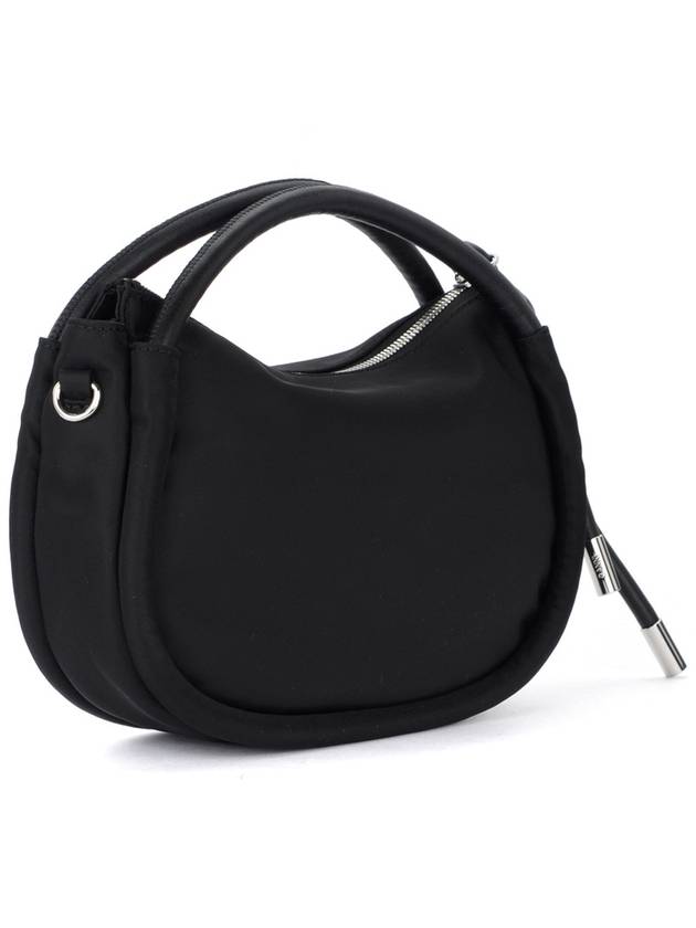 Knot Mini Nylon Shoulder Bag Black - GANNI - BALAAN 3