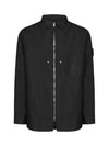 Shadow Project Hidden Badge Graphic Over Long Sleeve Shirt Black - STONE ISLAND - BALAAN 2