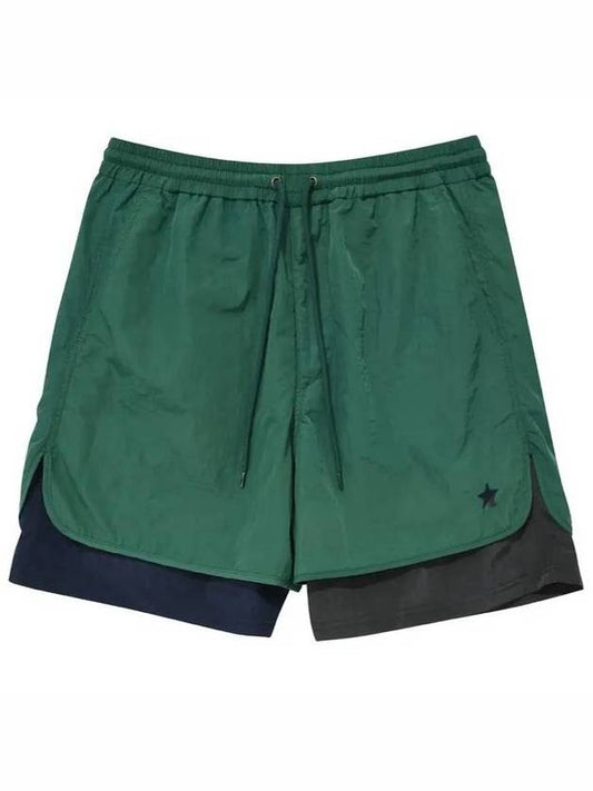 layered nylon shorts green - AJOBYAJO - BALAAN 1