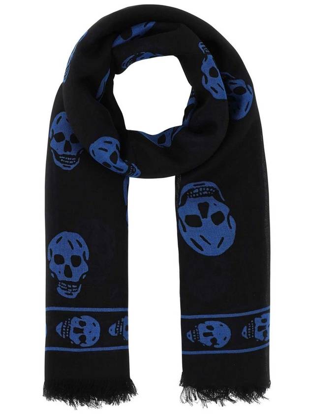 23 ss Biker Skull Silk Blend Scarf 5577174943Q1036 B0710242346 - ALEXANDER MCQUEEN - BALAAN 3