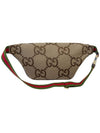 Jumbo GG Canvas Belt Bag Brown - GUCCI - BALAAN 3