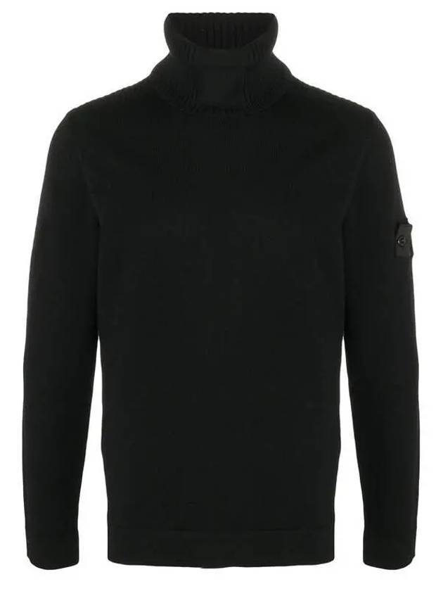 Shadow Project Wool Turtleneck Black - STONE ISLAND - BALAAN 2