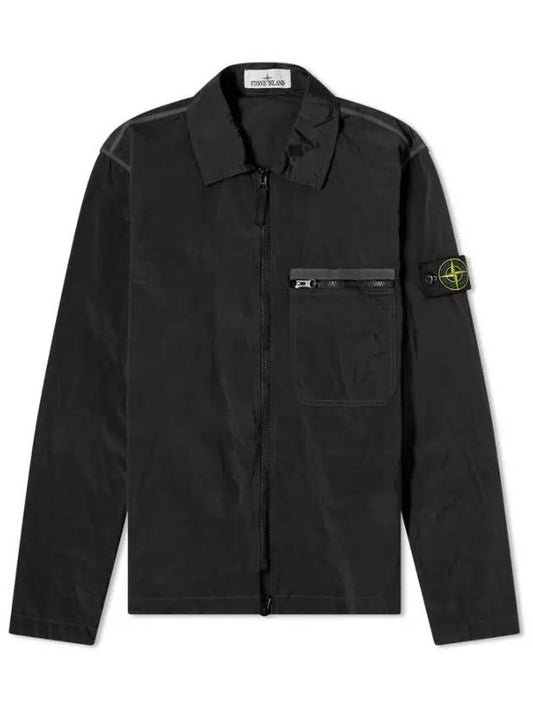 Nylon Metal Econyl Regenerated Zip-Up Jacket Black - STONE ISLAND - BALAAN 2