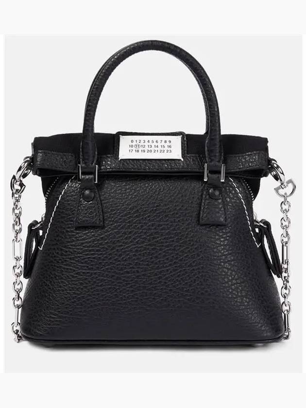 5AC Classique Micro Tote Bag Black - MAISON MARGIELA - BALAAN 2