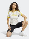 Tight Logo Short Sleeve T-Shirt Yellow White - ADIDAS - BALAAN 4