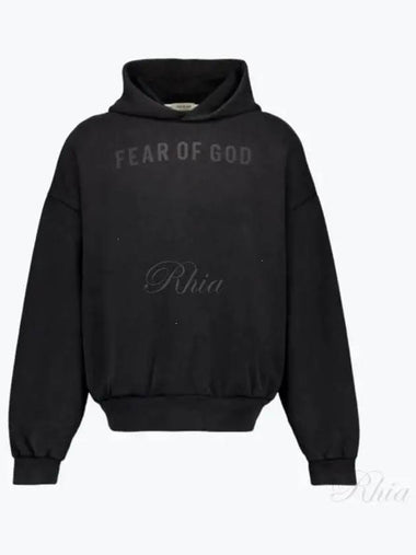 FG24FW50 8205LBTER black logo print hoodie - FEAR OF GOD - BALAAN 1