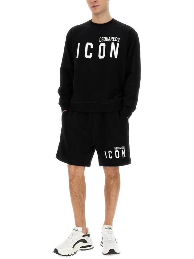 Icon Logo Sweatshirt Black - DSQUARED2 - BALAAN 3