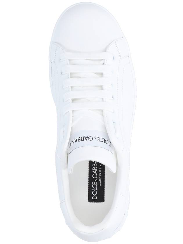 Portofino Calfskin Low Top Sneakers White - DOLCE&GABBANA - BALAAN 6