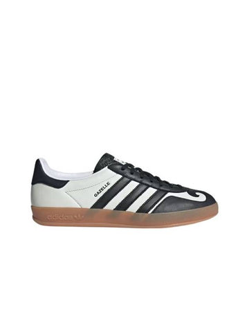 Gazelle Indoor Low Top Sneakers White Black - ADIDAS - BALAAN 1