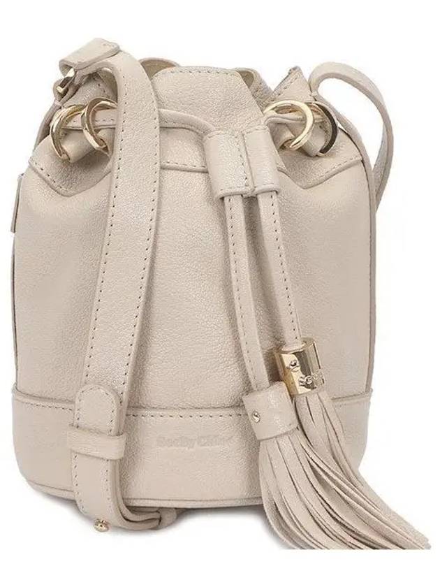 Women's Vicki Leather Bucket Bag Beige - CHLOE - BALAAN 2