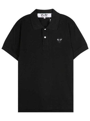 Black Heart Polo Shirt AZ T066 - COMME DES GARCONS - BALAAN 1