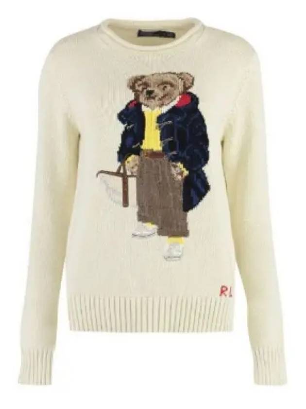 Cotton Bear Knit Top Cream - POLO RALPH LAUREN - BALAAN 2