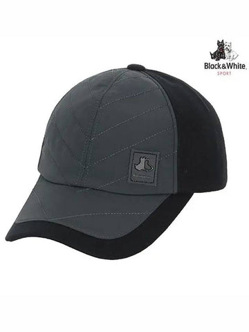 two-tone suede cap 8433GXACBLACK - BLACK&WHITE - BALAAN 1