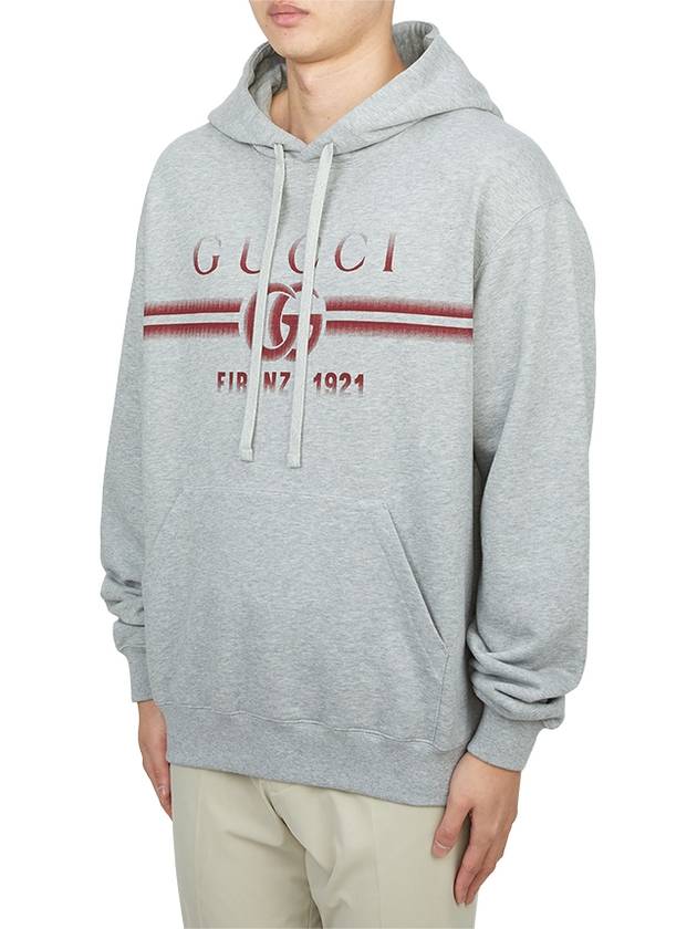 Double G Cotton Jersey Hood Gray - GUCCI - BALAAN 3