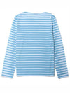 Minquiers Modern Stripe Long Sleeve T-Shirt Blue - SAINT JAMES - BALAAN 3