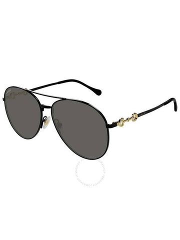 Gucci Grey Pilot Ladies Sunglasses GG1698S 001 60 - GUCCI - BALAAN 1