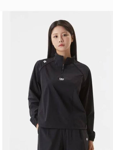 Women s Chiffon Woven Anorak Black SP322UAN79 - DESCENTE - BALAAN 1