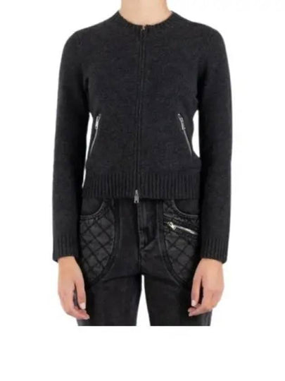 Lynda Zip Up Knit Cardigan Anthracite - ISABEL MARANT - BALAAN 2