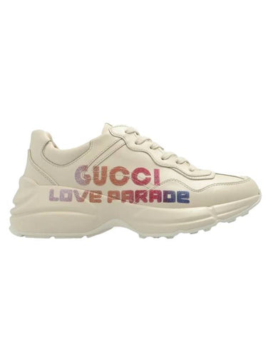 Love Parade Rhyton Low Top Sneakers Ivory - GUCCI - BALAAN 1