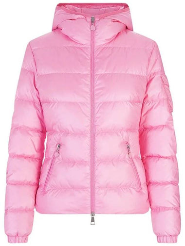 GLES hooded padded jacket neon pink 1A000 10 595ZZ 538 - MONCLER - BALAAN 1