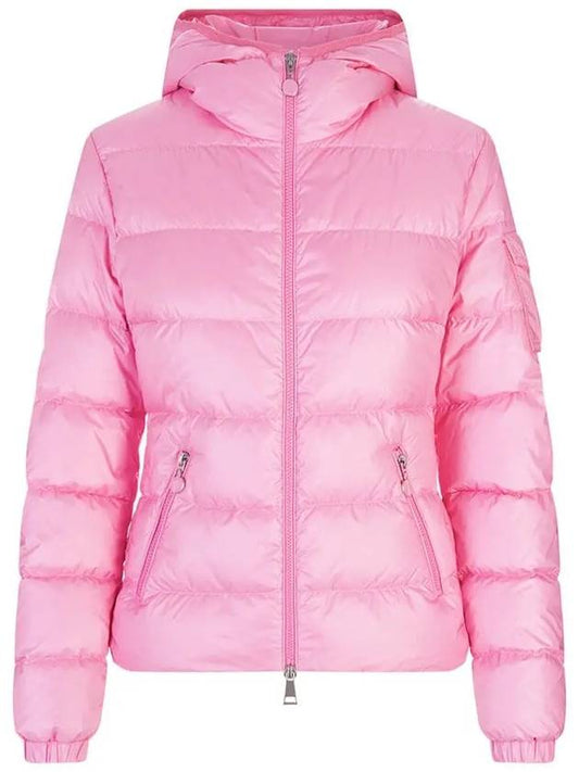 GLES hooded padded jacket neon pink 1A000 10 595ZZ 538 - MONCLER - BALAAN 1