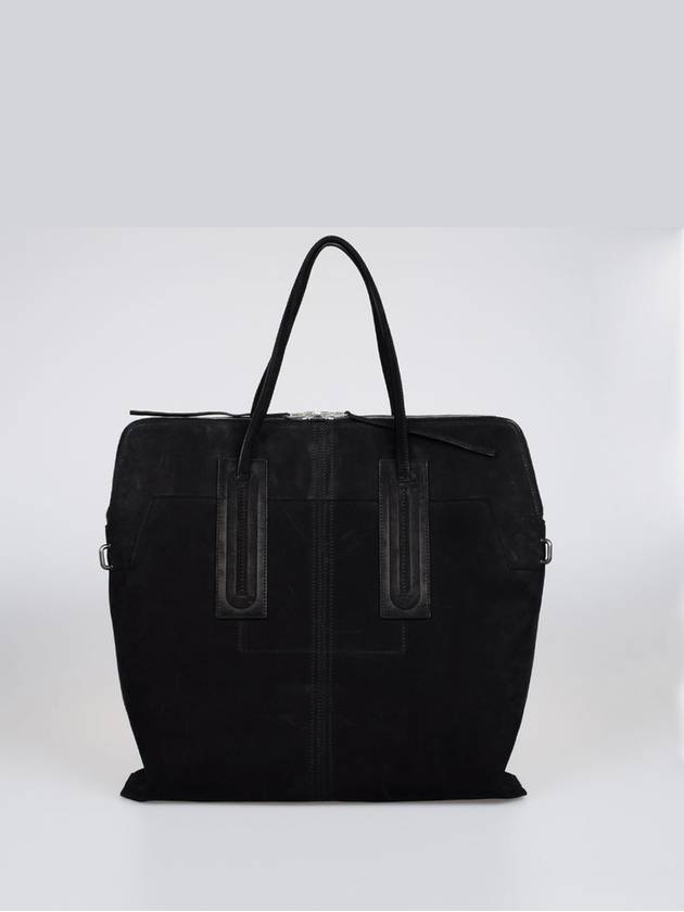 SUEDE LEATHER JUMBO SLIM SHOPPER BAG - RICK OWENS - BALAAN 3