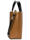 Museo Leather Logo Mini Tote Bag Brown - MARNI - BALAAN 5