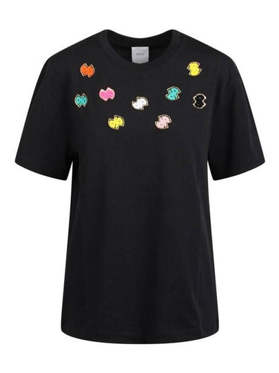 Multi Patch Short Sleeve T-Shirt Black - PATOU - BALAAN 2