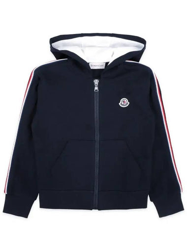 Kids Logo Patch Hood Zip up Navy 8G00008 809AG 778 8 10A - MONCLER - BALAAN 1