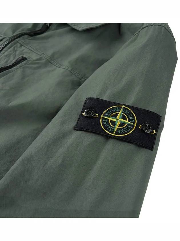 Supima Cotton Twill Stretch-TC Jacket Khaki - STONE ISLAND - BALAAN 7