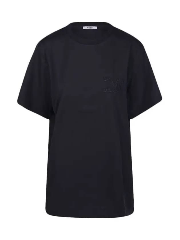 MANGO logo t shirt black 2421946021 002 - MAX MARA - BALAAN 1