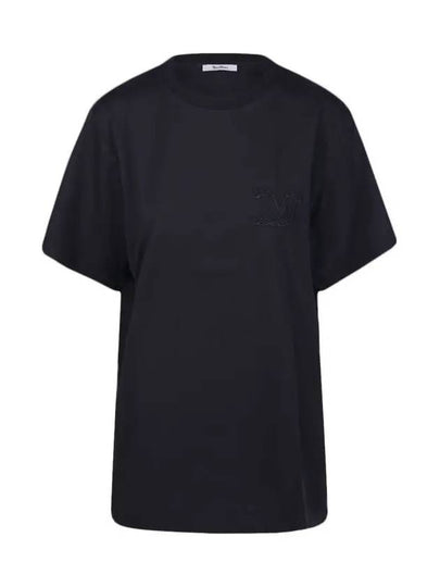 MANGO logo t shirt black 2421946021 002 - MAX MARA - BALAAN 2