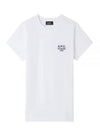 Denise Embroidered Short Sleeve T-shirt White - A.P.C. - BALAAN 2