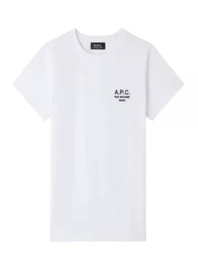 Denise Embroidered Short Sleeve T-shirt White - A.P.C. - BALAAN 2