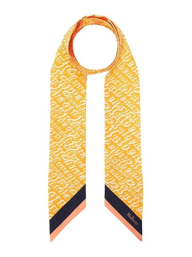 Fantasy Mulberry Logo Scarf Yellow White - MULBERRY - BALAAN 2