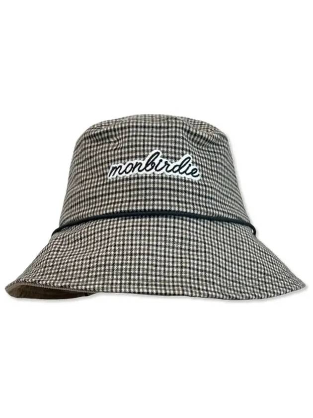 MONBIRDIE Check Bucket Check Bucket HatBROWN - MONBIRDIE GOLF - BALAAN 3