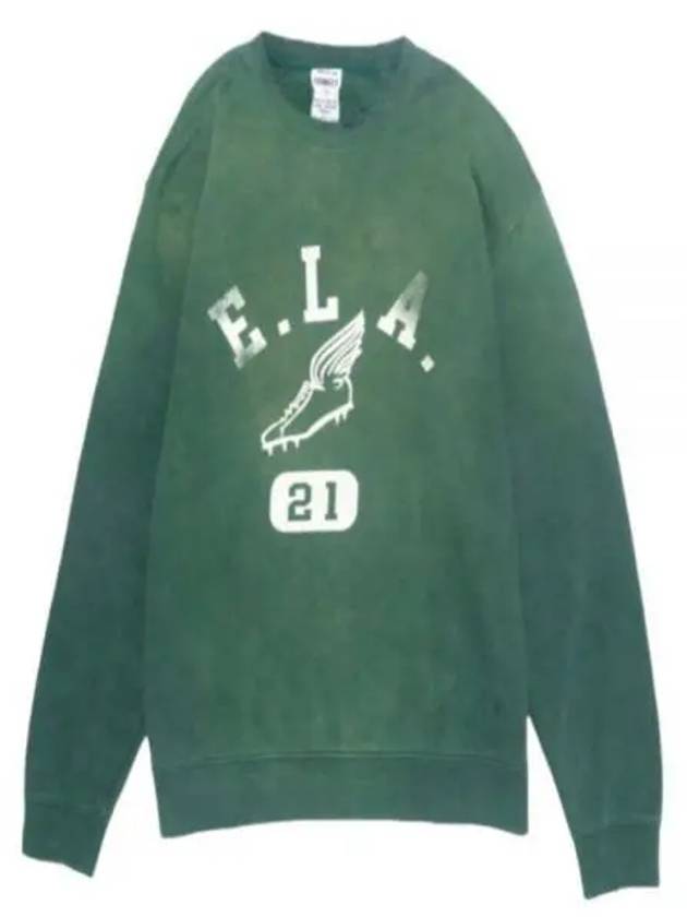 24 FG ELA FADED FOREST GREEN LOGO PRINT SWEATSHIRT - WILD DONKEY - BALAAN 1