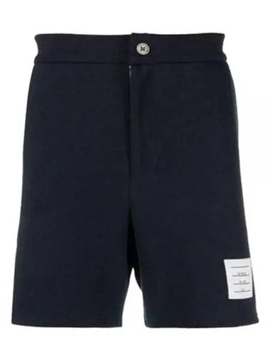 Men's RWB Striped Cotton Bermuda Shorts Navy - THOM BROWNE - BALAAN 2