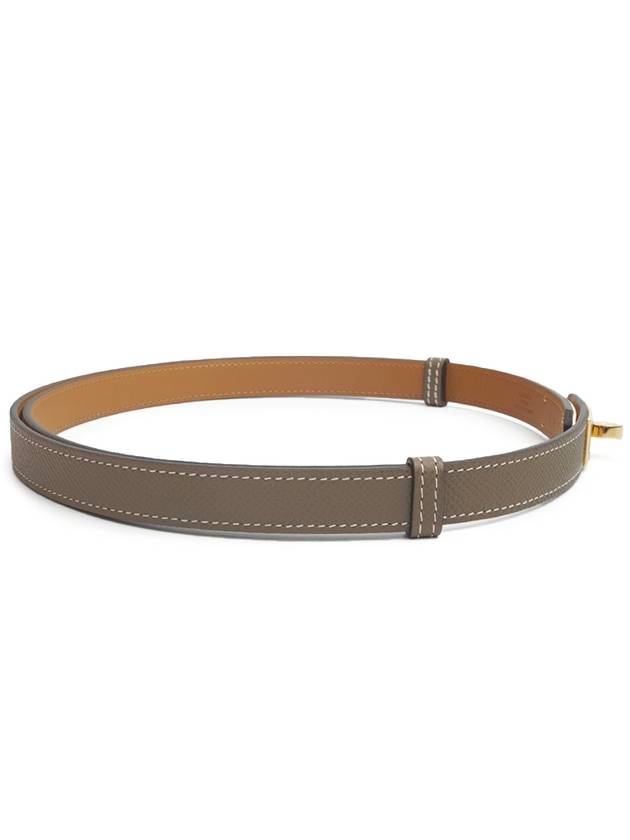 Women's Kelly 18 Belt Gold Etoupe - HERMES - BALAAN 5