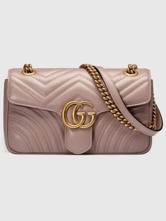 GG Marmont Matelasse Small Shoulder Bag Pink - GUCCI - BALAAN 2