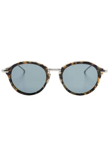 Eyewear Tortoiseshell Round Frame Sunglasses UES011AG0003 - THOM BROWNE - BALAAN 1