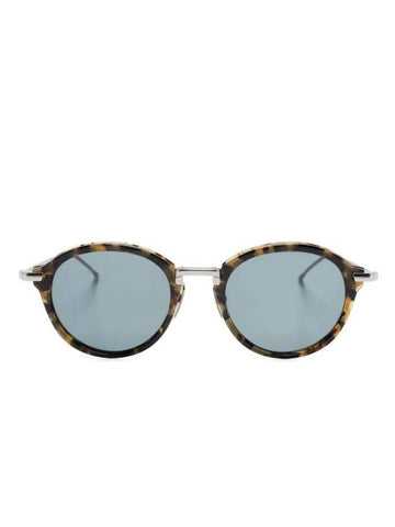 Eyewear Tortoiseshell Round Frame Sunglasses UES011AG0003 - THOM BROWNE - BALAAN 1