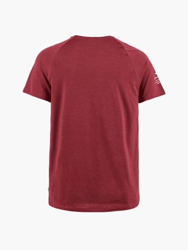 Men's Fafne Base Layer Short Sleeve T-Shirt Dark Russet - KLATTERMUSEN - BALAAN 3