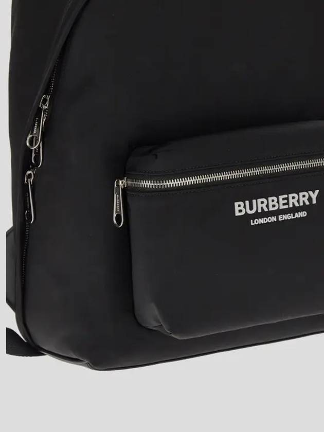 Logo Print Nylon Backpack Black - BURBERRY - BALAAN 5