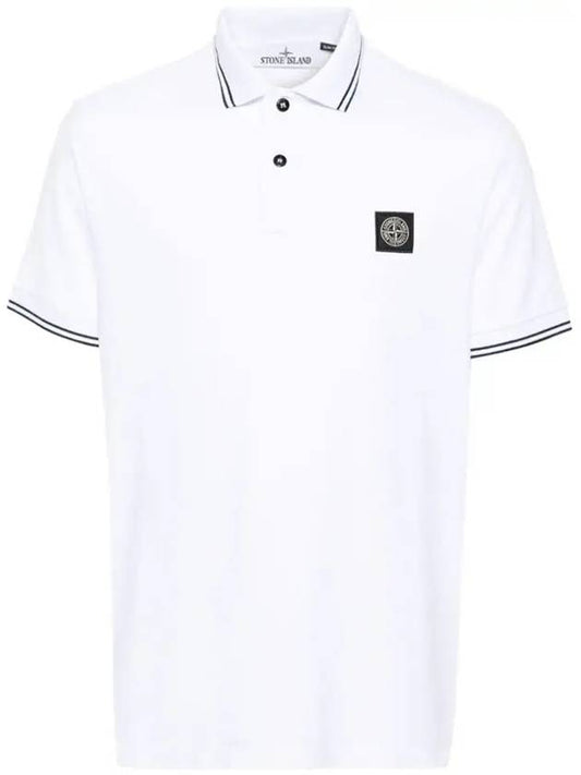Cotton Short Sleeve Polo T Shirt 80152SC18 - STONE ISLAND - BALAAN 1