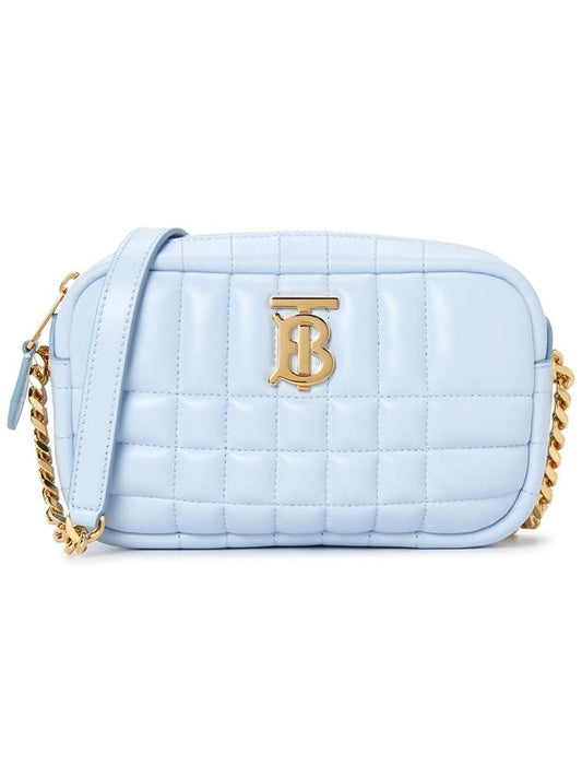 Quilted Mini Lola Camera Cross Bag Light Blue - BURBERRY - BALAAN 2