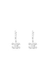 Triomphe Rhinestone Earrings Silver - CELINE - BALAAN 2